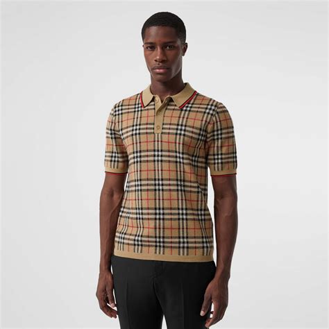 burberry polo shirt men large.